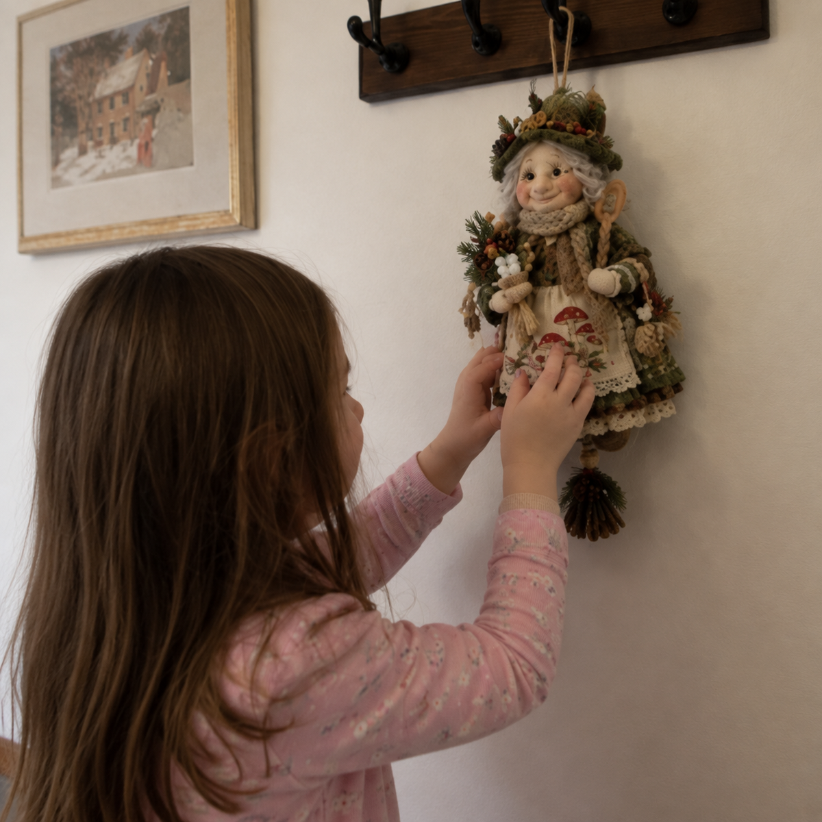 🍀👵 Handmade Good Luck Granny — Charming Hanging Charm for Happiness & Good Fortune