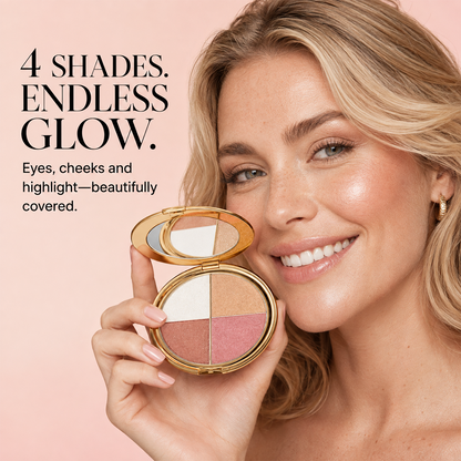 ✨4-in-1 Glow Palette for Radiant Makeup Looks Anytime 💄
