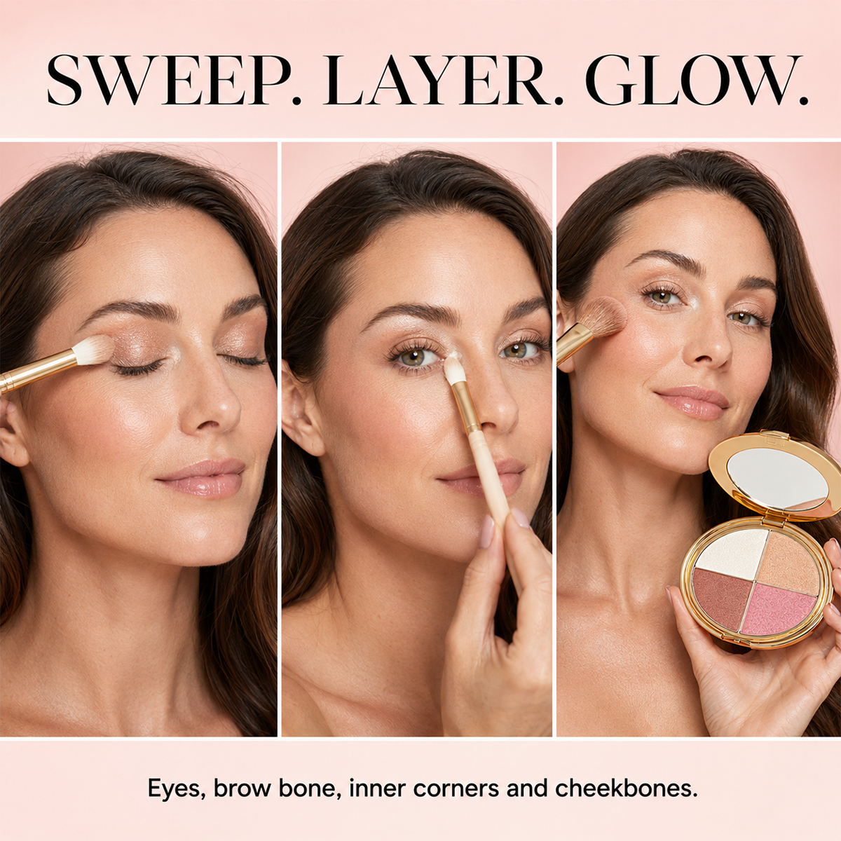 ✨4-in-1 Glow Palette for Radiant Makeup Looks Anytime 💄