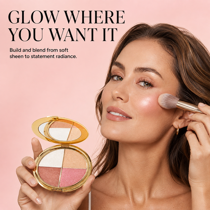✨4-in-1 Glow Palette for Radiant Makeup Looks Anytime 💄