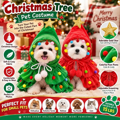 🎄Christmas Tree Pet Cape🐶
