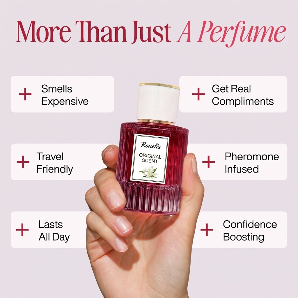 Roxelis Pheromone-Infused Eau de Parfum – Long-Lasting Signature Scent for Attraction & Confidence