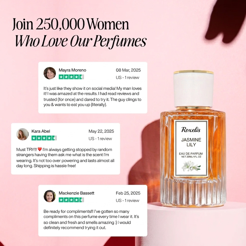 Roxelis Pheromone-Infused Eau de Parfum – Long-Lasting Signature Scent for Attraction & Confidence