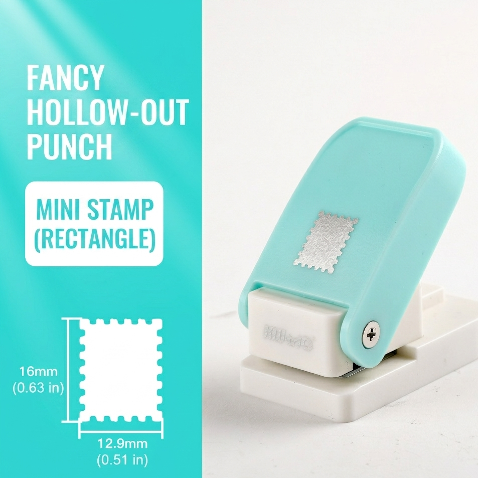 Precision Stamp-Style Decorative Paper Punch – Versatile Embossing Tool for DIY Crafts, Scrapbooking & Greeting Cards