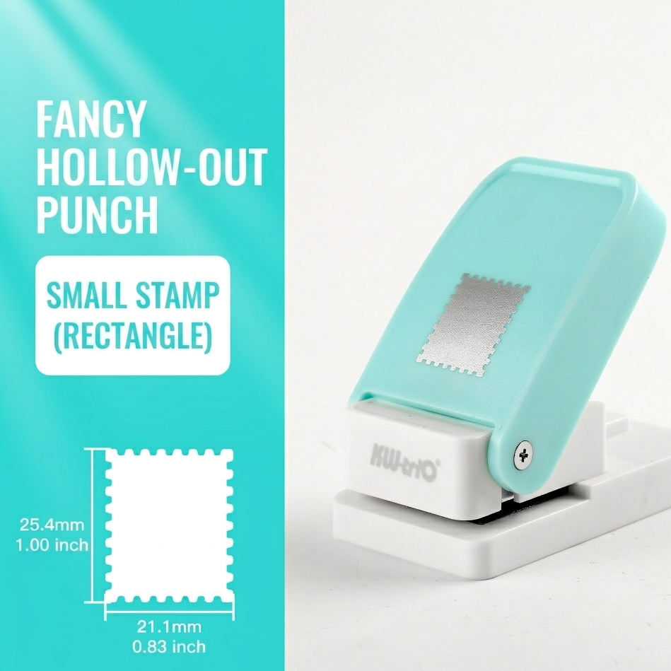 Precision Stamp-Style Decorative Paper Punch – Versatile Embossing Tool for DIY Crafts, Scrapbooking & Greeting Cards