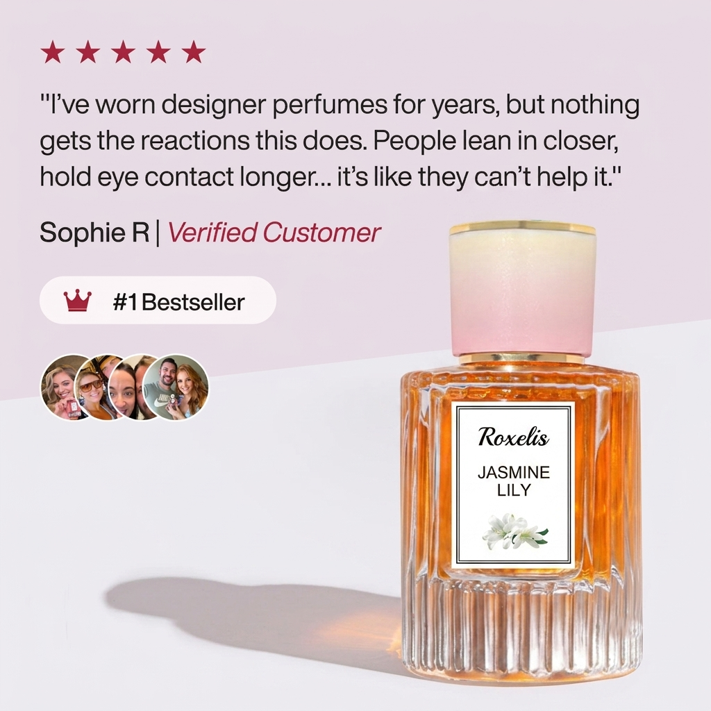 Roxelis Pheromone-Infused Eau de Parfum – Long-Lasting Signature Scent for Attraction & Confidence
