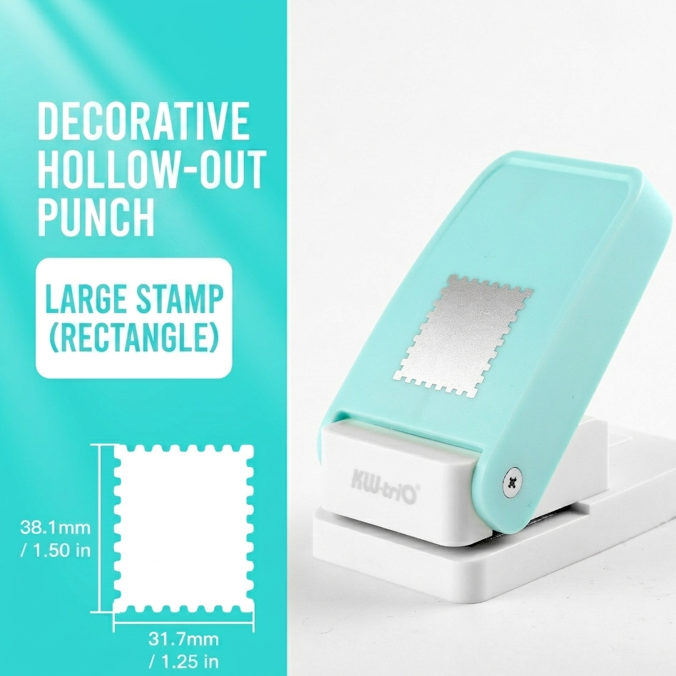 Precision Stamp-Style Decorative Paper Punch – Versatile Embossing Tool for DIY Crafts, Scrapbooking & Greeting Cards