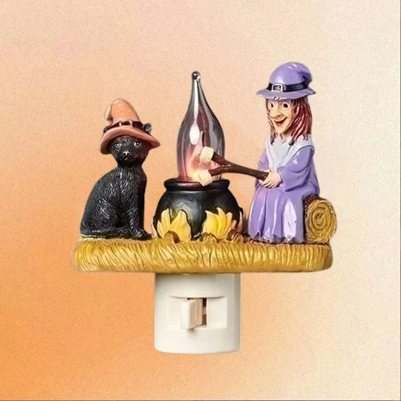 👻 Halloween Ghost Campfire Flickering Night Light🔥
