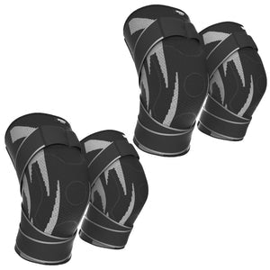 Adjustable Compression Knee Brace With Silicone Patella Pad | 3D Breathable Knit Knee Support For Gym Weightlifting Running Basketball Joint Pain Relief 🦵