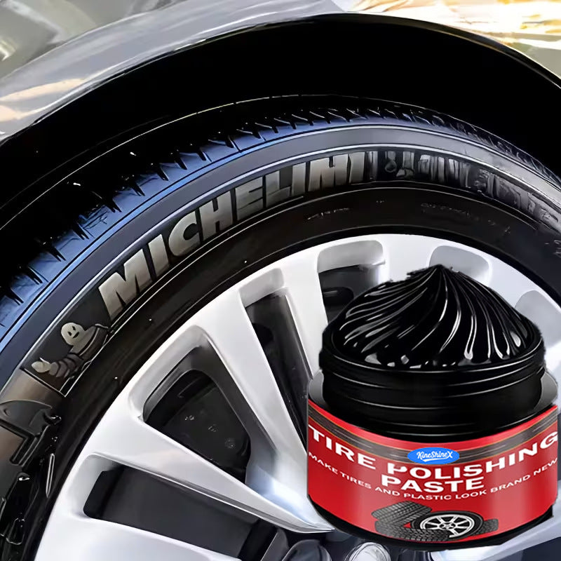 Car Tire & Plastic Trim Renewal Paste – Restores Shine, Prevents Cracking & Easy Application
