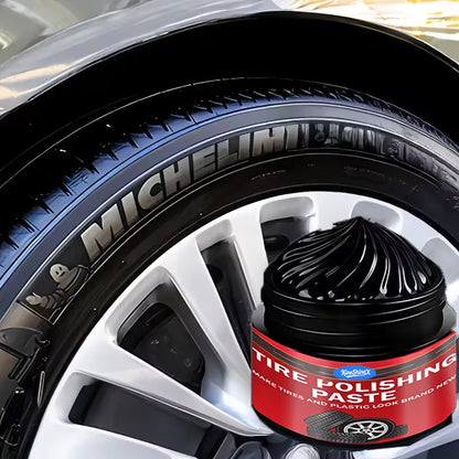 Car Tire & Plastic Trim Renewal Paste – Restores Shine, Prevents Cracking & Easy Application