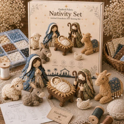 ✨ DIY Patchwork Nativity Scene Sewing Kit