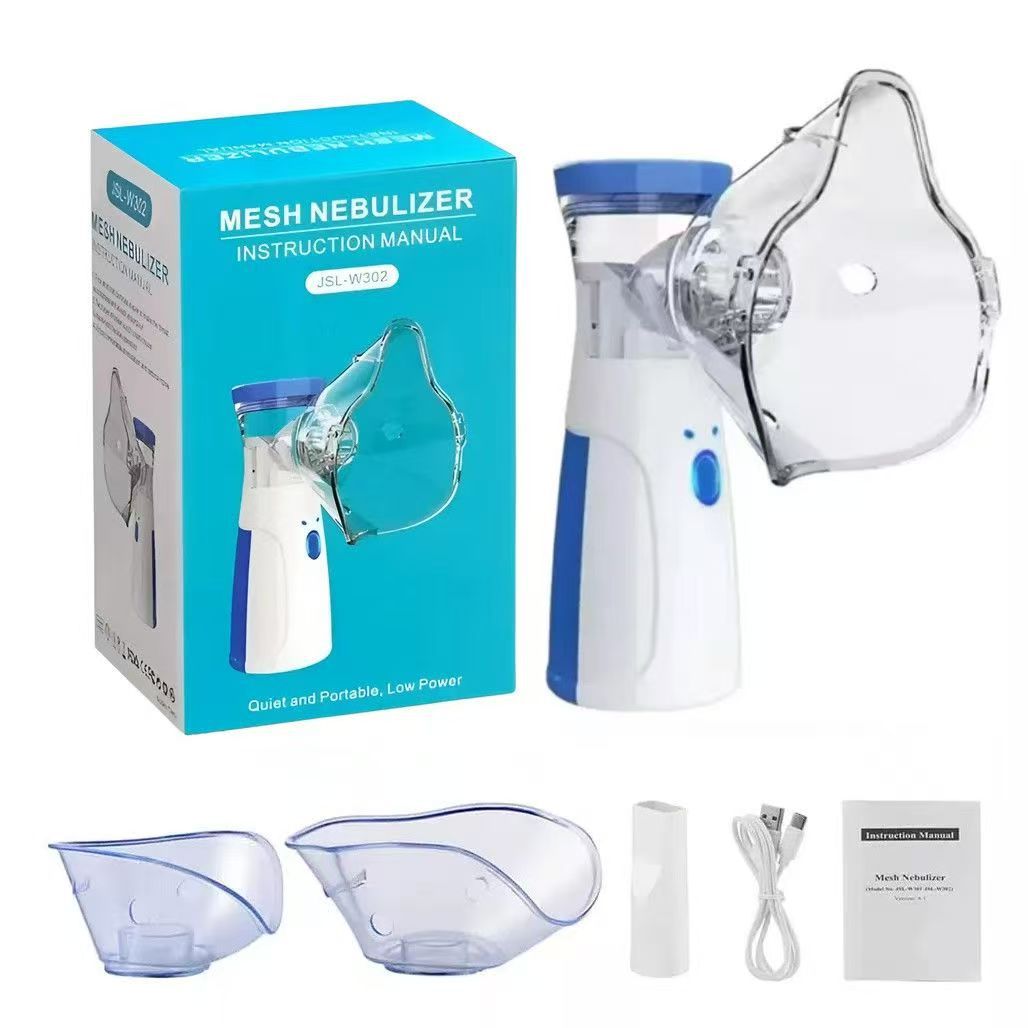 JSL-W302 Portable Mesh Atomizer | Adult and Child Dual-Face Mask + USB Charging