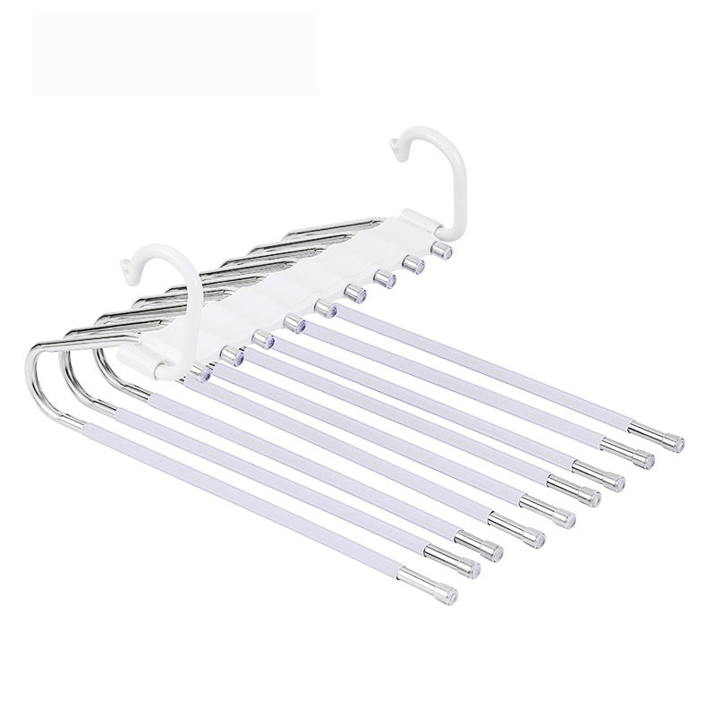 9-layer trouser rack, space-saving clothing rack
