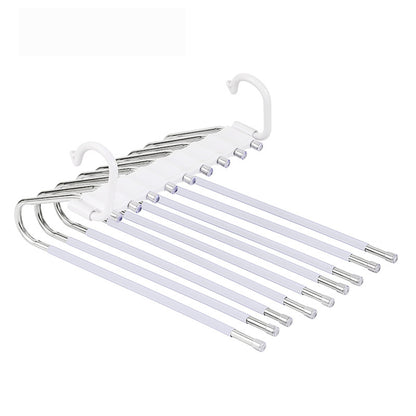 9-layer trouser rack, space-saving clothing rack