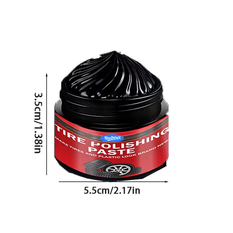 Car Tire & Plastic Trim Renewal Paste – Restores Shine, Prevents Cracking & Easy Application