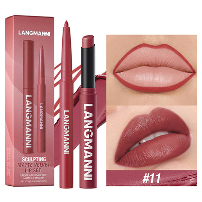 Matte Velvet 2-in-1 Lip Liner & Lipstick Duo