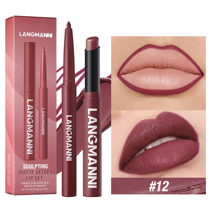 Matte Velvet 2-in-1 Lip Liner & Lipstick Duo