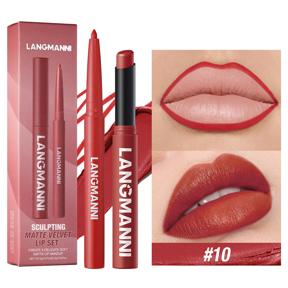 Matte Velvet 2-in-1 Lip Liner & Lipstick Duo