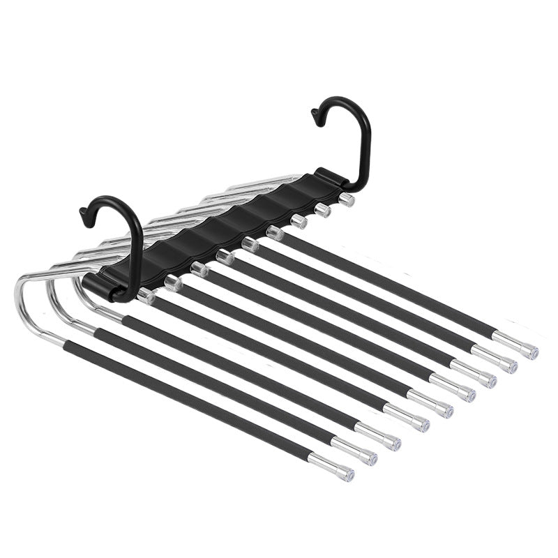 9-layer trouser rack, space-saving clothing rack