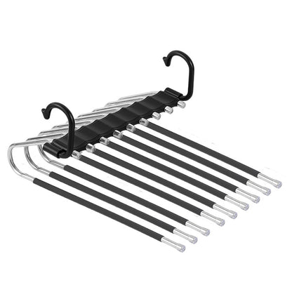 9-layer trouser rack, space-saving clothing rack