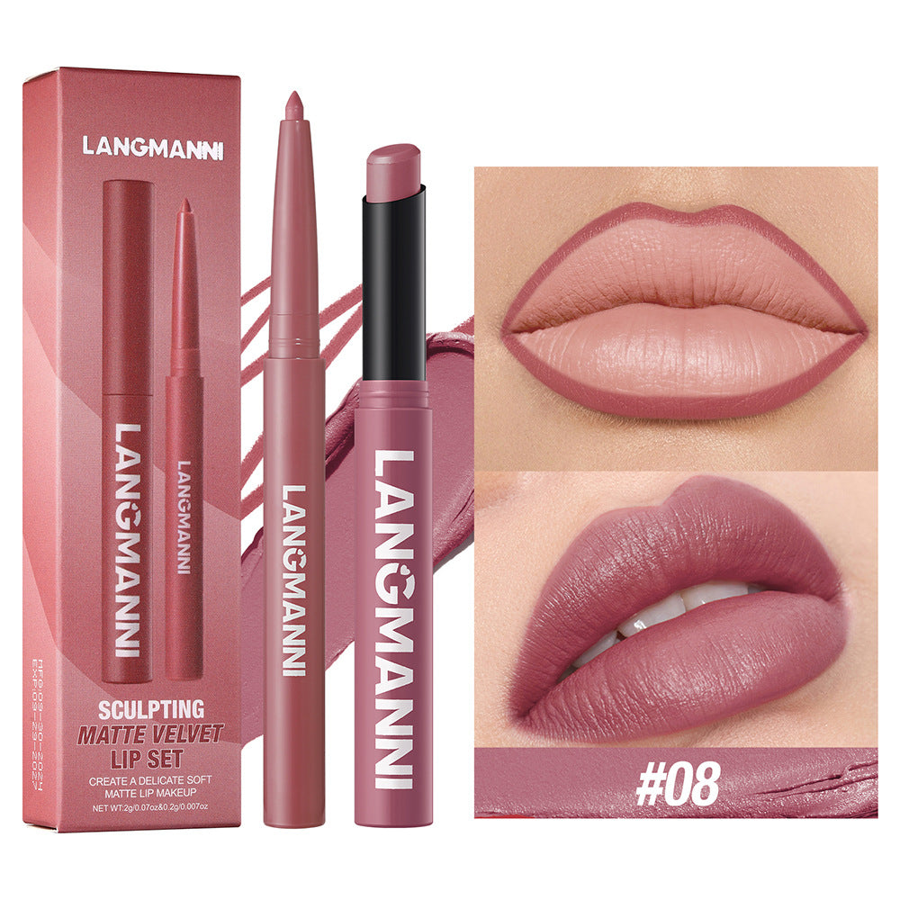 Matte Velvet 2-in-1 Lip Liner & Lipstick Duo