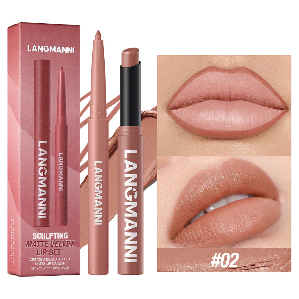 Matte Velvet 2-in-1 Lip Liner & Lipstick Duo