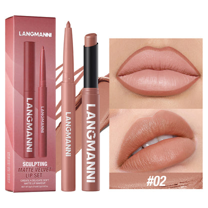 Matte Velvet 2-in-1 Lip Liner & Lipstick Duo