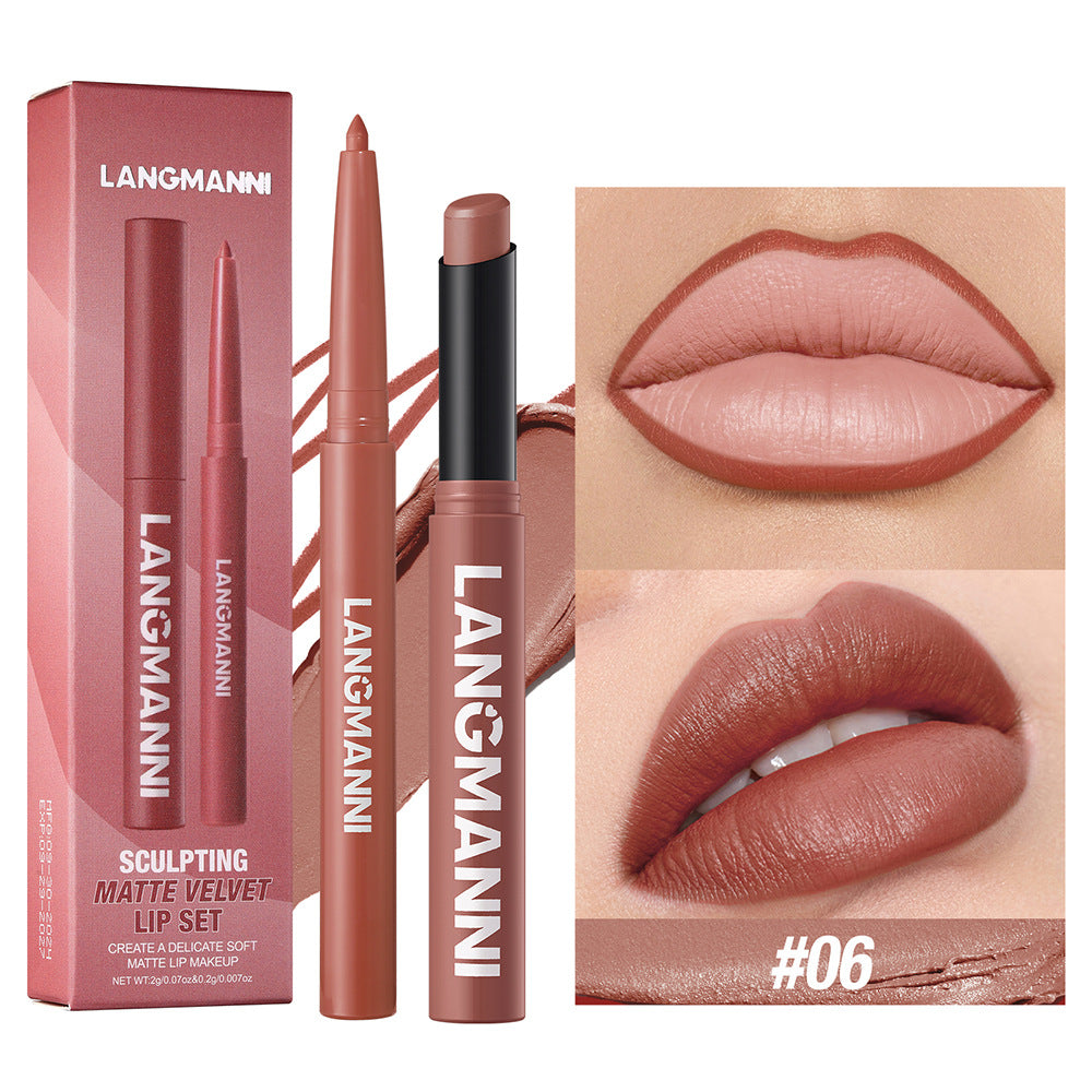 Matte Velvet 2-in-1 Lip Liner & Lipstick Duo