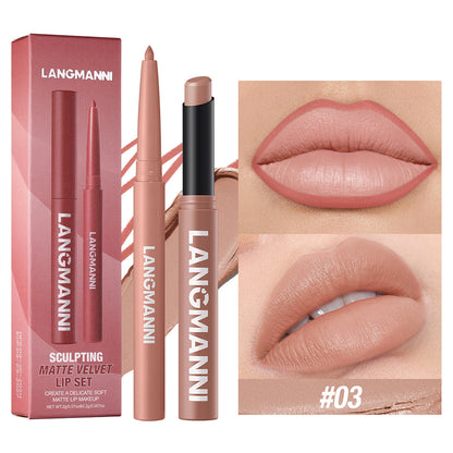 Matte Velvet 2-in-1 Lip Liner & Lipstick Duo