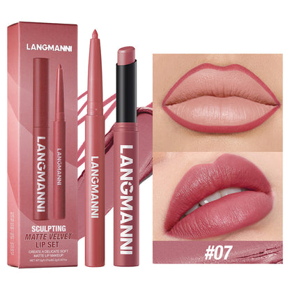 Matte Velvet 2-in-1 Lip Liner & Lipstick Duo