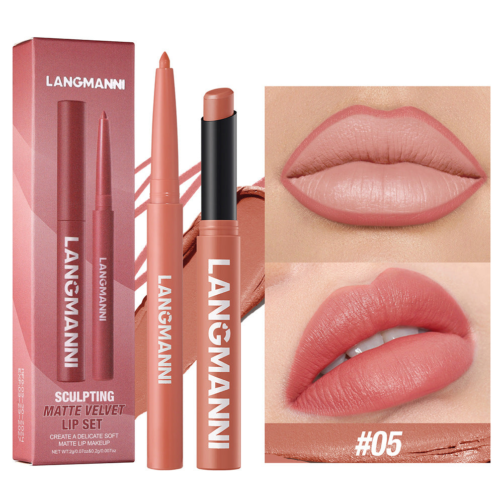 Matte Velvet 2-in-1 Lip Liner & Lipstick Duo