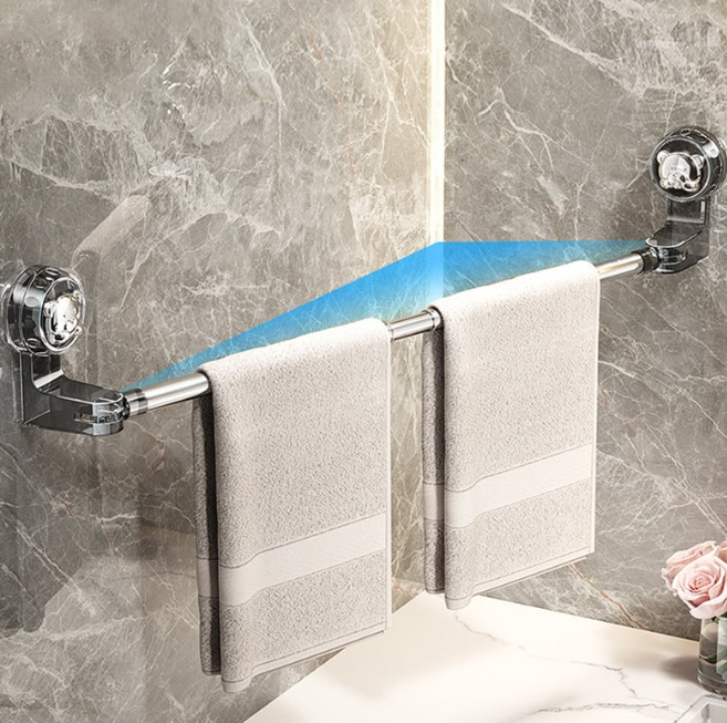 Adjustable Suction Cup Towel Bar