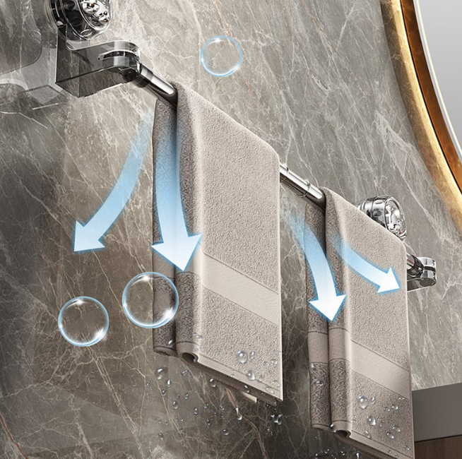 Adjustable Suction Cup Towel Bar