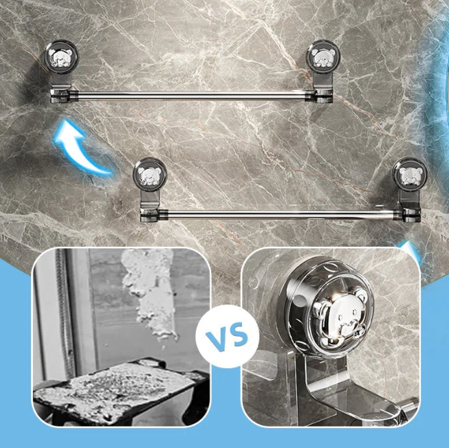 Adjustable Suction Cup Towel Bar