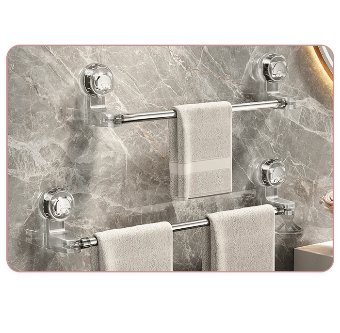 Adjustable Suction Cup Towel Bar