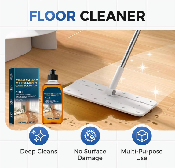 Stain and Odor Remover for Wooden Floors – 5-in-1 Cleaning Solution