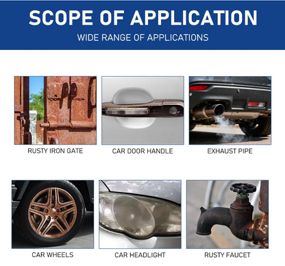 Car rust removal spray