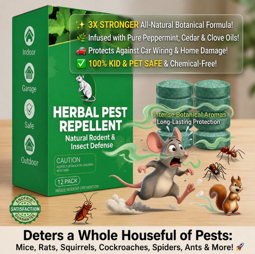 Natural Peppermint Rodent Repellent Tablets – 12 Pack