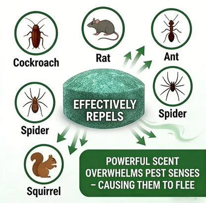 Natural Peppermint Rodent Repellent Tablets – 12 Pack