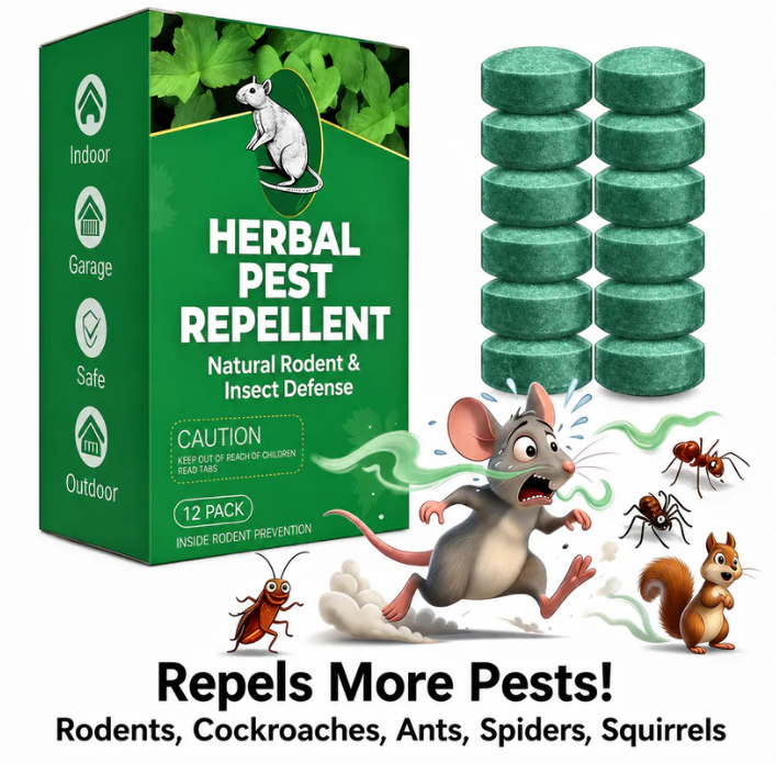 Natural Peppermint Rodent Repellent Tablets – 12 Pack