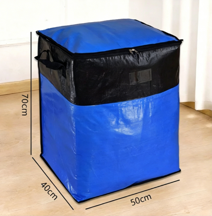 Collapsible Storage and Moving Bag – Heavy-duty handles & zippered closure