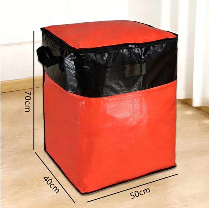 Collapsible Storage and Moving Bag – Heavy-duty handles & zippered closure