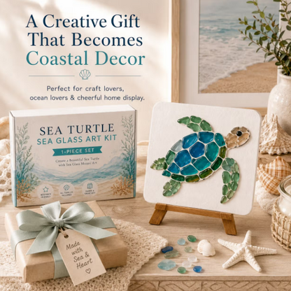 🌊✨ Create Beautiful Sea Glass Art with DIY Kit 🐚