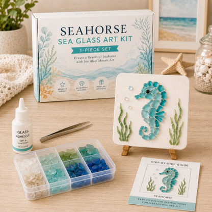 🌊✨ Create Beautiful Sea Glass Art with DIY Kit 🐚