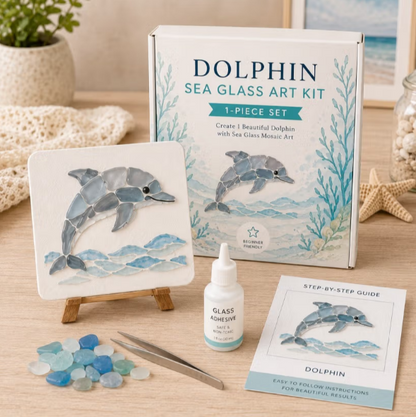 🌊✨ Create Beautiful Sea Glass Art with DIY Kit 🐚