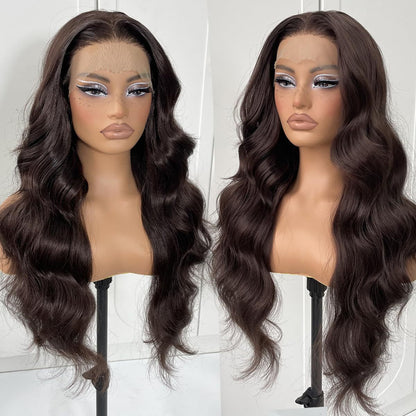 13*4 lace front wig, gradient gold layered wavy synthetic glue-free lace wig