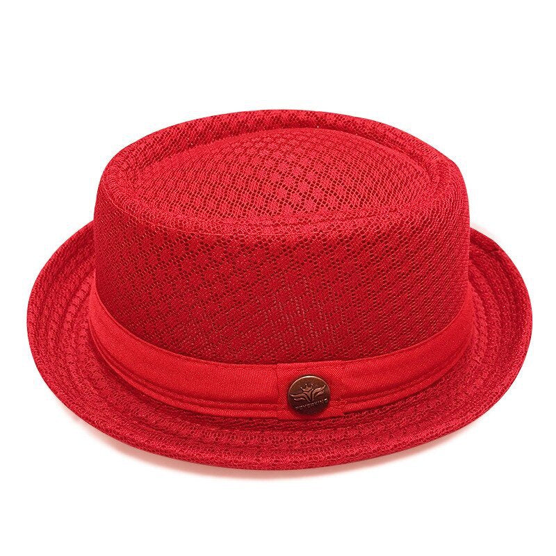 Unisex Breathable MeshPork Pie Hat