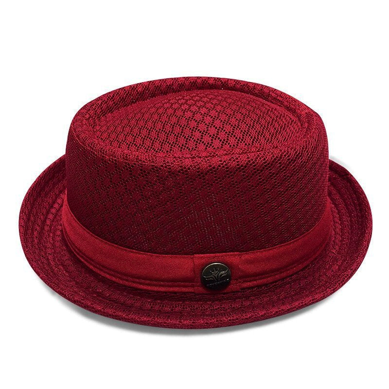 Unisex Breathable MeshPork Pie Hat