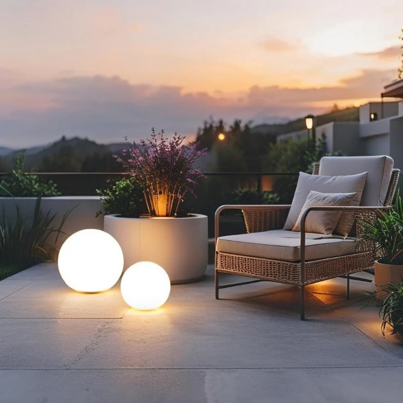 🌍💡Spherical Garden Light